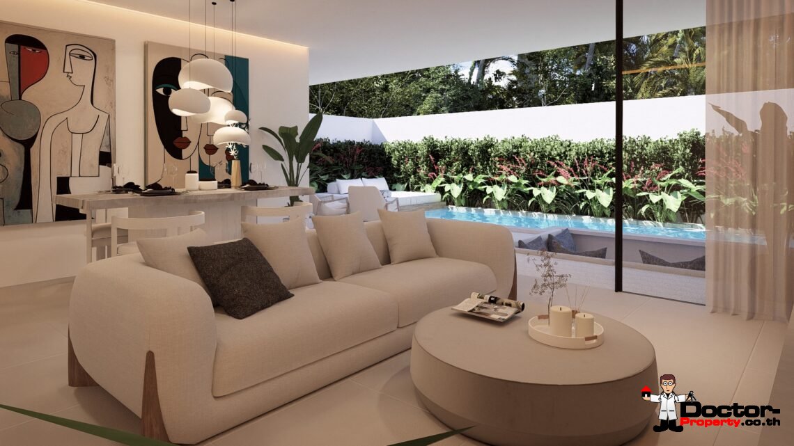 Modern 1 Bedroom Pool Villa in Chaweng, Koh Samui – For Sale